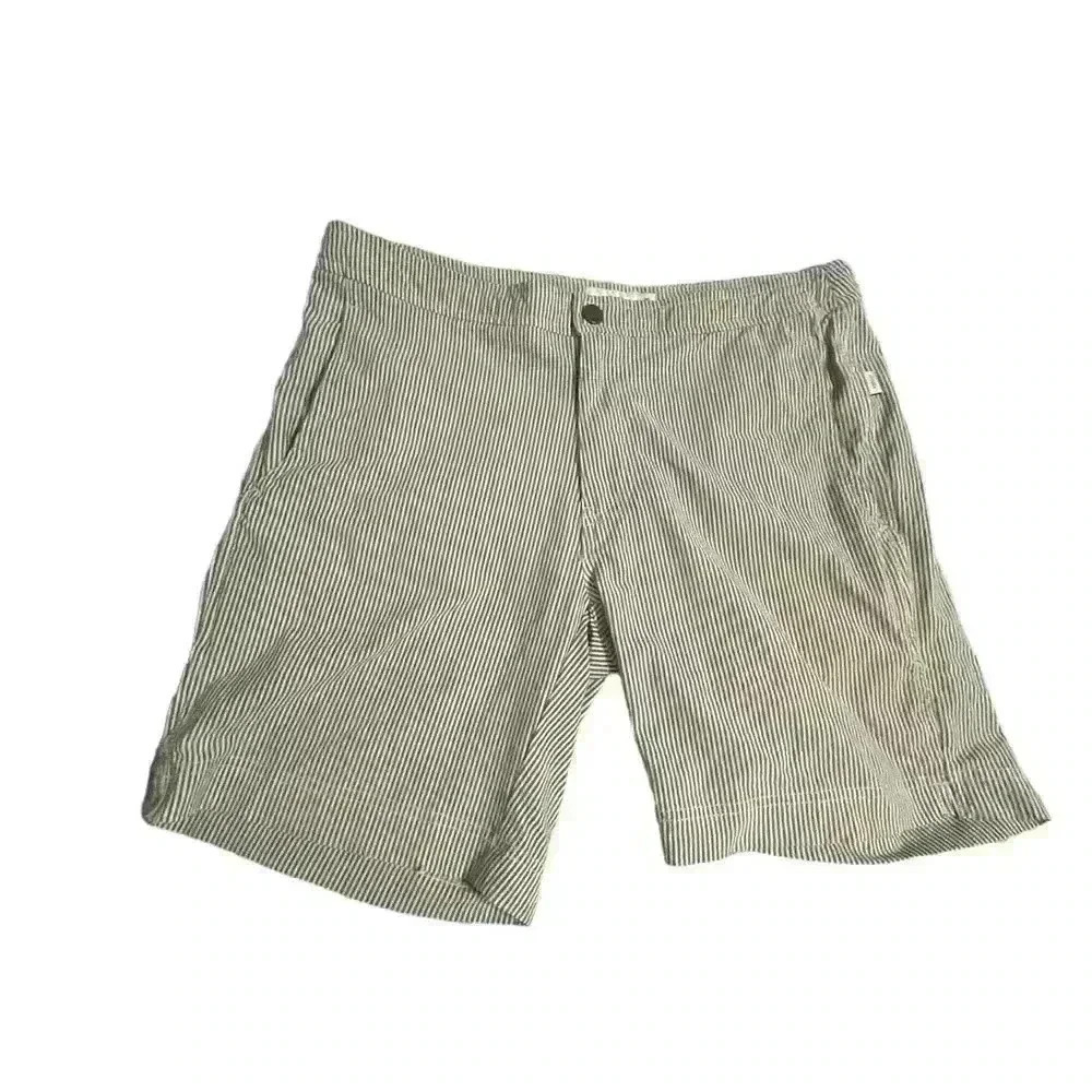 Onia Calder Trunk Seersucker Brief Lined Swim Shorts Trunks Men's 30